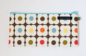 Image of Orla Abacus Flower long zip notions pouch