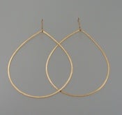 Image of TS399, Large hammered drop hoop