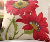 Image of FF Poppy Outdoor Fabric Pillow Panel Pottery Barn S83