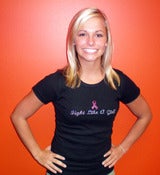 Image of Fight Like a Girl Rhinestones! Fitted Rib Shirt *NEW*