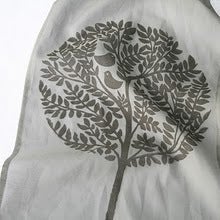 Image of Silver silk/cotton scarf