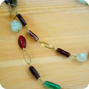 Image of Multi-color Glass Bead Necklace