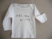 Image of t-shirt "A B C easy as 1 2 3"