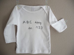 Image of t-shirt "A B C easy as 1 2 3"