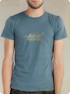 Image of Organic Men's Short Sleeve Tee-Headstock in Ocean
