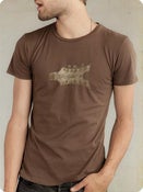 Image of Organic Men's Short Sleeve Tee-Headstock in Bark