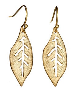 Image of Gold Leaf Earrings