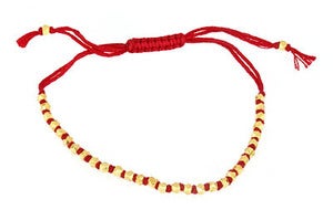 Image of Hand Knotted Gold Bead Bracelet