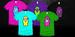 Image of Supastar YSFJ Classic Green/Pink t-shirt with FREE UK DELIVERY
