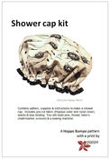 Image of Shower cap kit (featuring Pippijoe "Nests" in black & off-white)