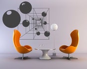 Image of Balls out of space - 90x112cm