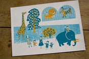 Image of To the Zoo limited edition silk-screen print