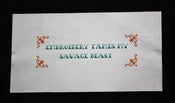 Image of Embroidery Tames My Savage Beast E-Pattern from Radical Cross Stitch