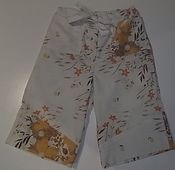 Image of tom boy pants super soft brown floral