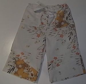 Image of tom boy pants super soft brown floral