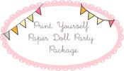 Image of Print Yourself Paper Doll Party Package