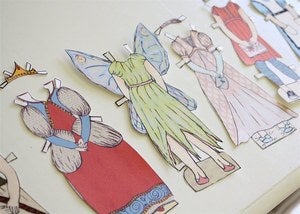 Image of Fairy Tale Line Paper Doll Outfits