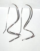 Image of sterling silver spiral earrings