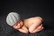 Image of Beautiful Intricate Cabled Newborn Beanie