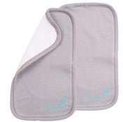 Image of Lot 2 bavoirs "rototo" gris