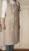 Image of Linen Full Apron- Natural