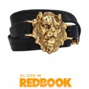Image of Large Lion Leather Bracelet *As seen in Lucky Magazine, Redbook Magazine, and Accessories Magazine