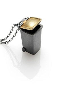 Image of Recycle Wheelie Bin Locket Necklace