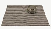 Image of Linen Placemat - Blue and White Stripe