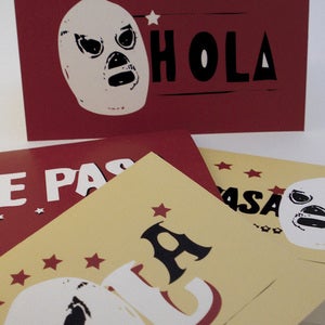 Image of Luchador Notecard Set