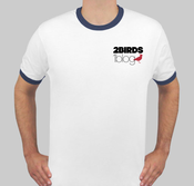 Image of 2birds1blog logo tee
