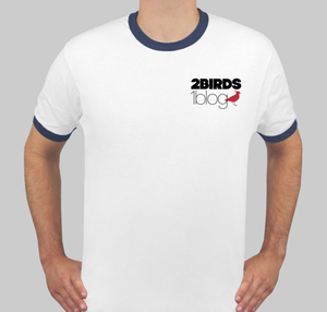 Image of 2birds1blog logo tee