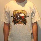 Image of Tan 100% Texan Men's T-Shirt