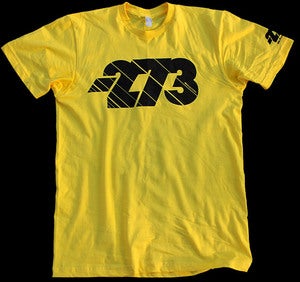 Image of -273 Capone T yellow - black print