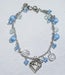 Image of Tiara Charms - Blue Hearts
