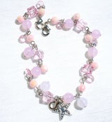Image of Tiara Charms - Pink Stars