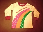 Image of Girls rainbow long sleeve T-shirt
