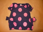 Image of Girls pink dots top