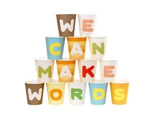Image of ABC & 123 Paper Cup *Petit prix / -50%*