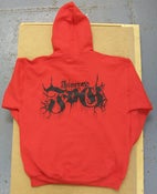 Image of FUNERAL FOG LOGO HOODIE - BLOOD RED 
