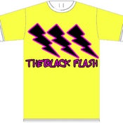 Image of the black flash t-shirt (yellow)