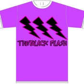 Image of the black flash t-shirt (purple)