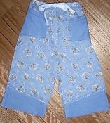 Image of tomBoy Pants flower baskets with denim trim