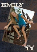 Image of 5x7 Senior Photo Card Photoshop Template (T5X7S001)