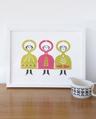 Image of folkdance screenprint