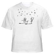 Image of White Skeleton T shirt 