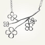 Image of Magnolia Blossom Necklace, Sterling Silver