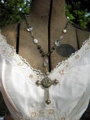 Image of Grandmother's Buttons: Crystal Prism Cross Necklace
