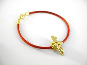 Image of Kolihaus Collection : Hand Made Bumble Bee Red Bracelet