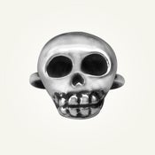 Image of Skully Ring, Sterling Silver