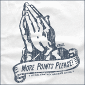 Image of MORE POINTS PLEASE!: white
